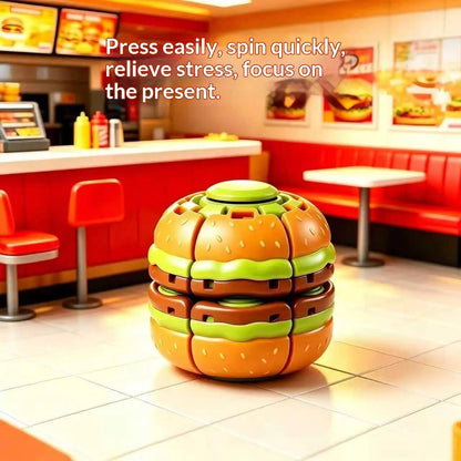Spinner Antiestrés para Dedos en Forma de Hamburguesa